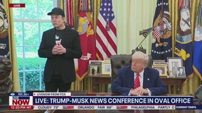 Elon Musk gets White House send-off from President Trump