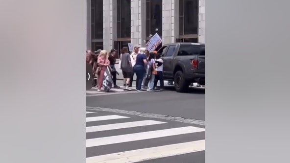Petaluma police investigating truck that ran into pedestrians in crosswalk during protest